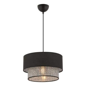 Люстра на тросе ECHO 1xE27/60W/230V чёрная/серая