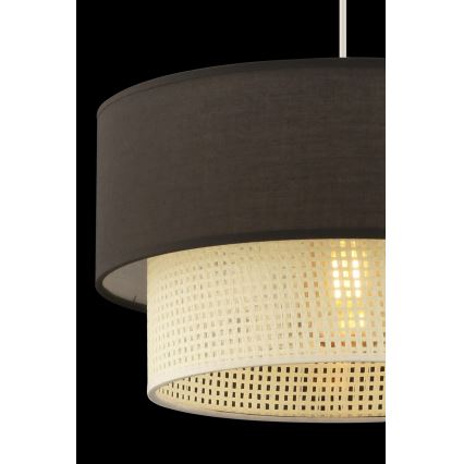 Люстра на тросе ECHO 1xE27/60W/230V коричневая/кремовая