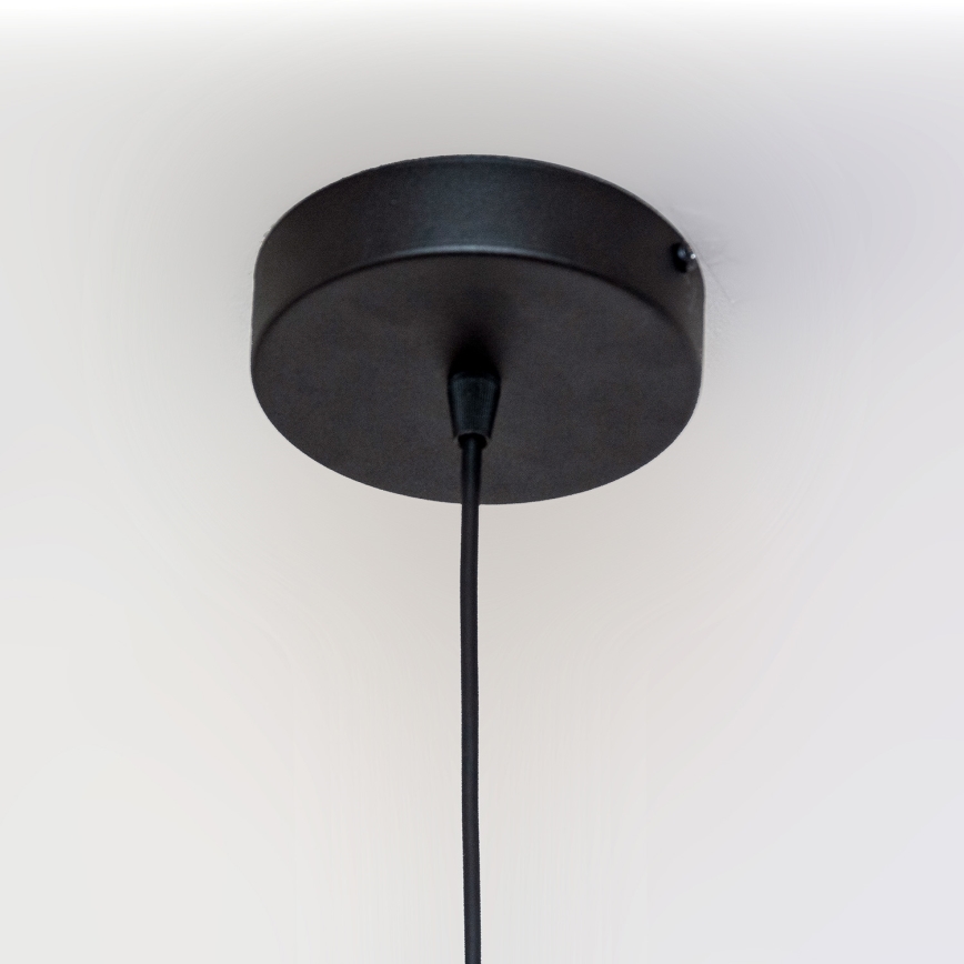 Люстра на тросе ECLIPSE 1xE27/15W/230V чёрный/золотой