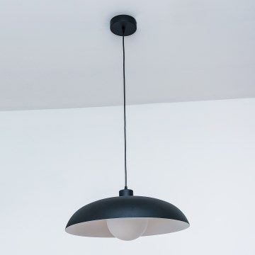 Люстра на тросе ECLIPSE 1xE27/15W/230V черный/белый