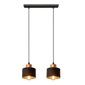Люстра на тросе EDISON 2xE27/15W/230V