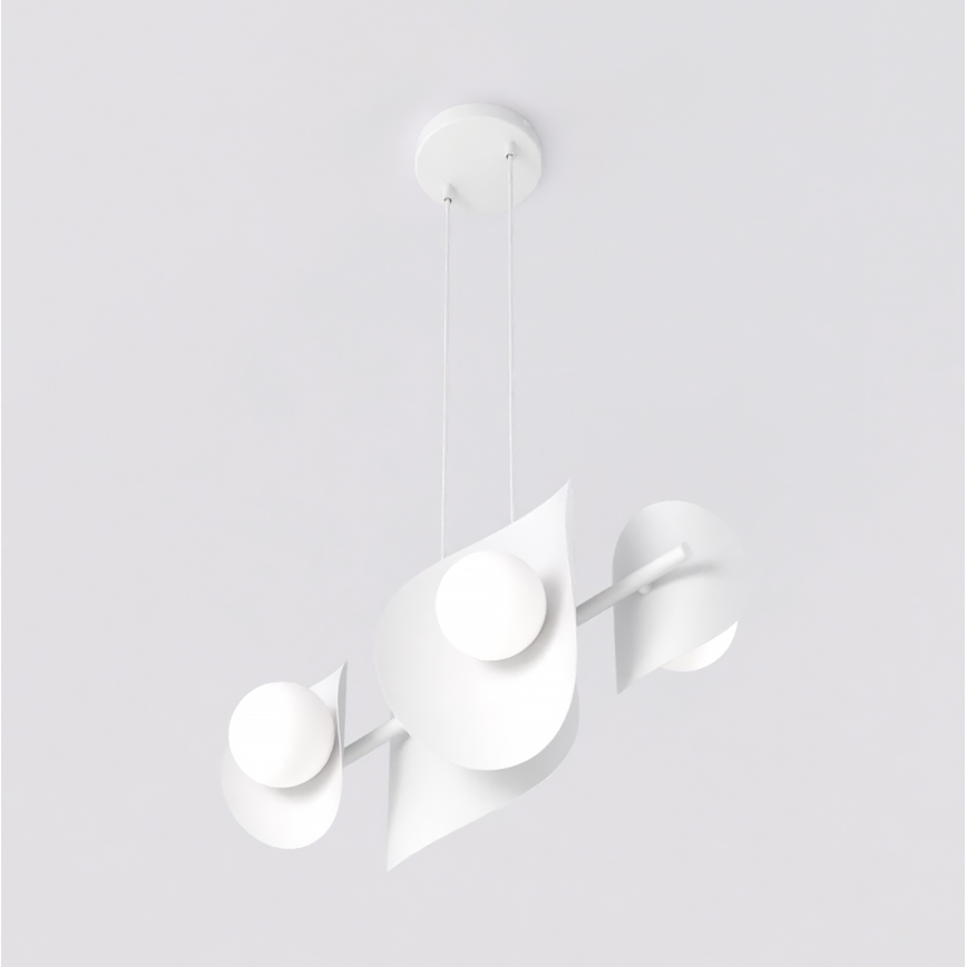 Люстра на тросе ELEMENTI 4xG9/8 Вт/230 В белая