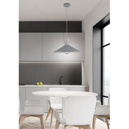 Люстра на тросе ELISTA 1xE27/60W/230V серая