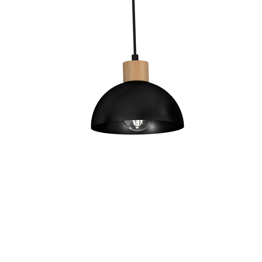 Люстра на тросе ERIK 3xE27/60W/230V бежевая/черная