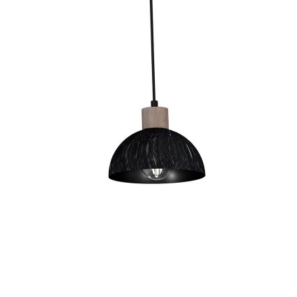 Люстра на тросе ERIK 3xE27/60W/230V коричневая/черная