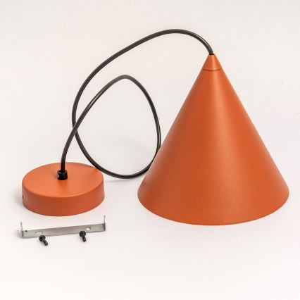 Люстра на тросе ETNA II 1xE27/15W/230V Ø 25 см, оранжевая