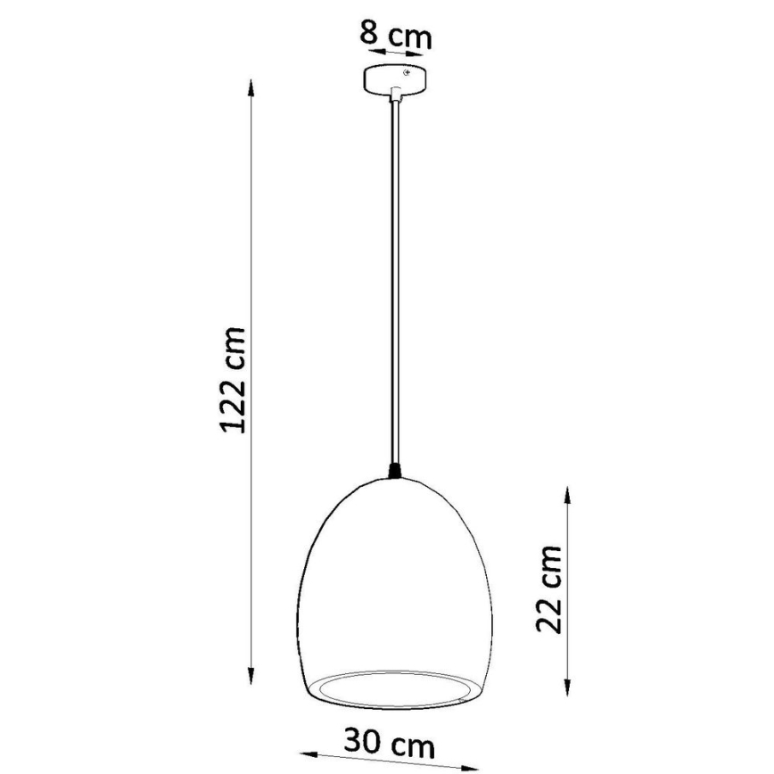 Люстра на тросе FLAWIUSZ 1xE27/60W/230V