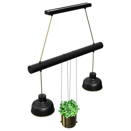 Люстра на тросе FLORA 2xE27/60W/230V