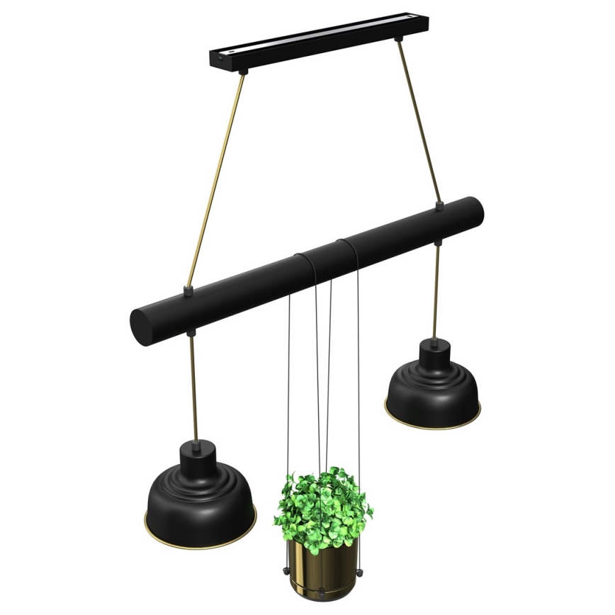 Люстра на тросе FLORA 2xE27/60W/230V