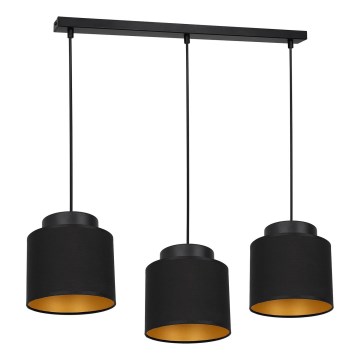 Люстра на тросе FRODI 3xE27/60W/230V черная