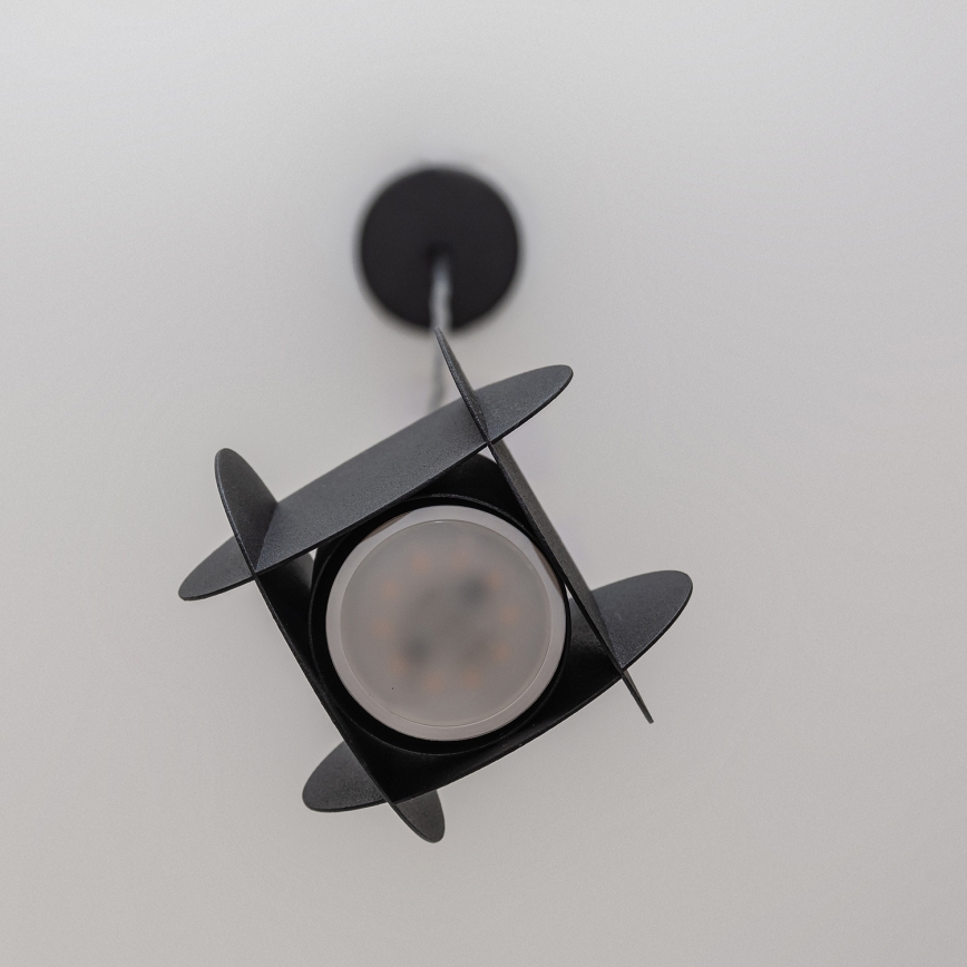 Люстра на тросе GAMBIT 1xGU10/10W/230V чёрная