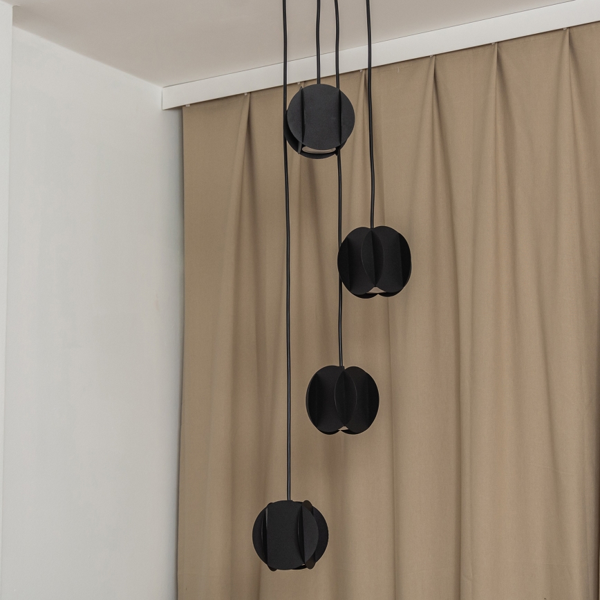 Люстра на тросе GAMBIT 4xGU10/10W/230V, чёрная