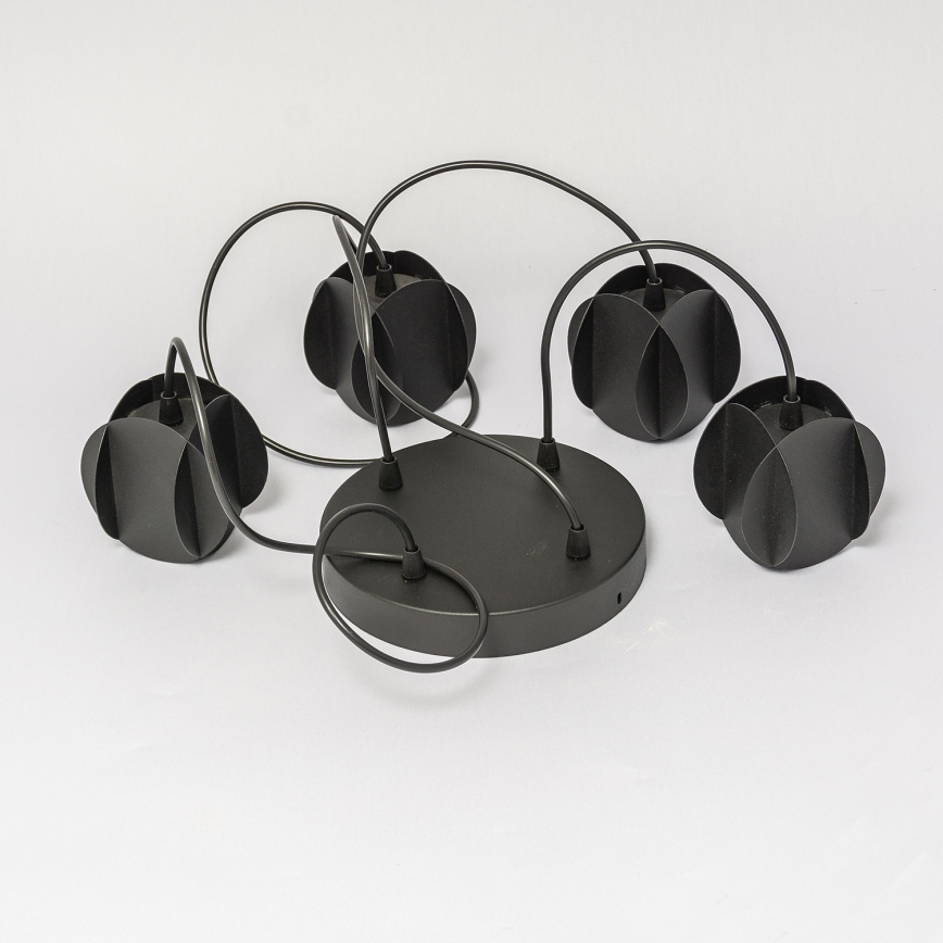 Люстра на тросе GAMBIT 4xGU10/10W/230V, чёрная