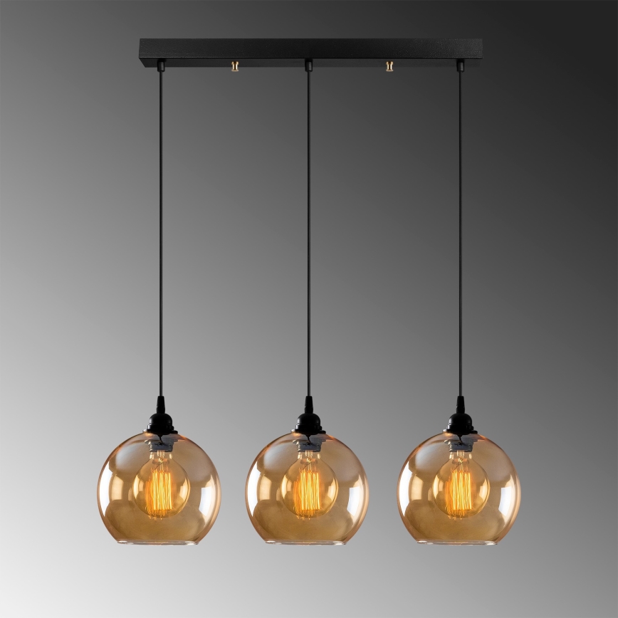Люстра на тросе GOLD 3xE27/40W/230V