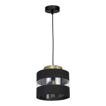 Люстра на тросе HAVARD 1xE27/60W/230V черная/латунь