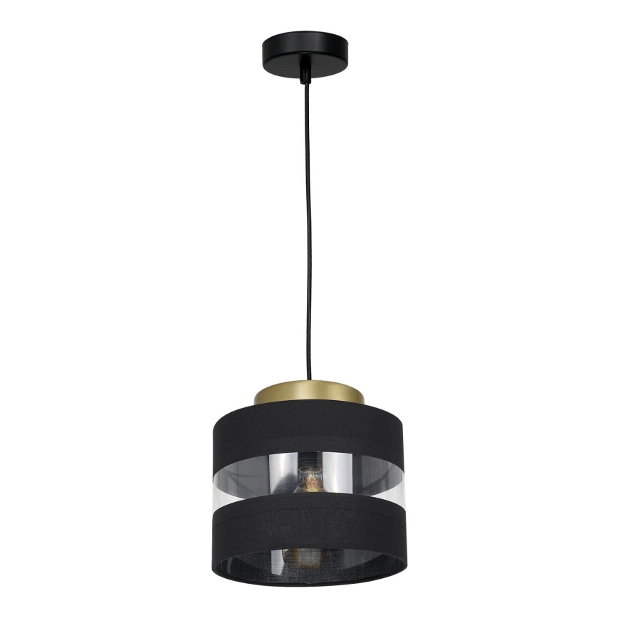 Люстра на тросе HAVARD 1xE27/60W/230V черная/латунь