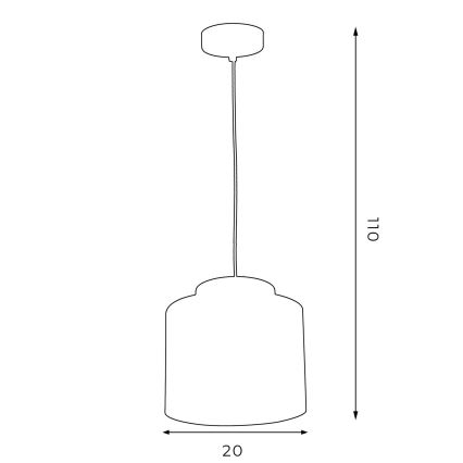 Люстра на тросе HAVARD 1xE27/60W/230V черная/латунь