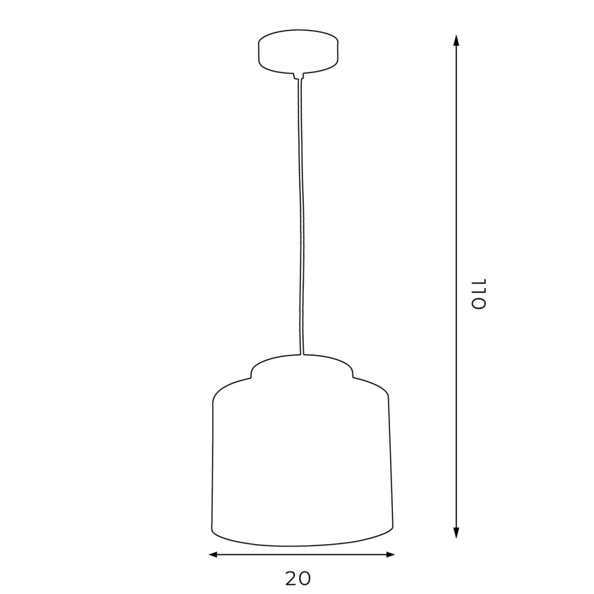 Люстра на тросе HAVARD 1xE27/60W/230V черная/латунь