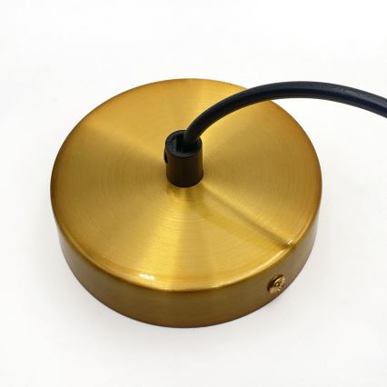 Люстра на тросе HECTOR 1xE27/15W/230V белый/латунь диам. 30 см