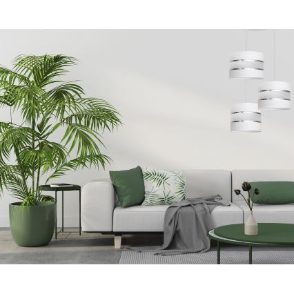 Люстра на тросе HELEN 3xE27/15W/230V белая
