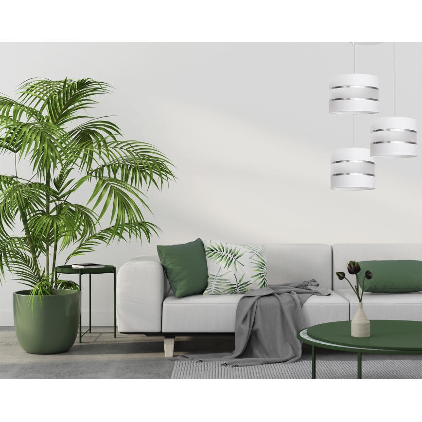 Люстра на тросе HELEN 3xE27/15W/230V белая