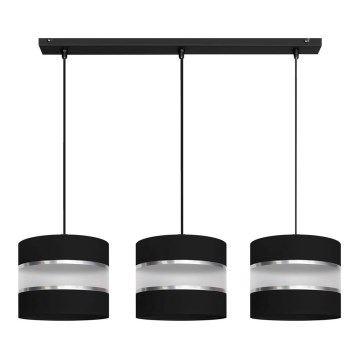 Люстра на тросе HELEN 3xE27/15W/230V черная