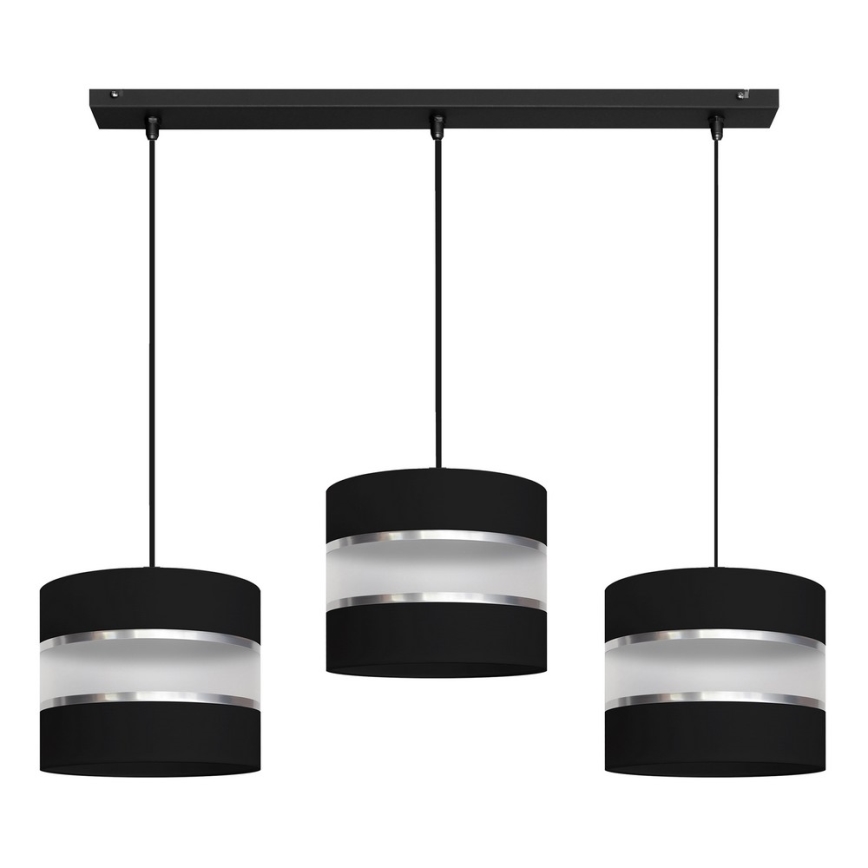 Люстра на тросе HELEN 3xE27/15W/230V черная