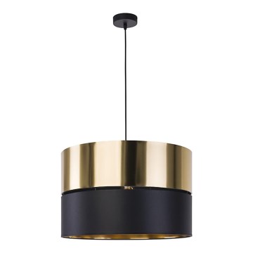 Люстра на тросе HILTON 1xE27/25W/230V латунь/черная