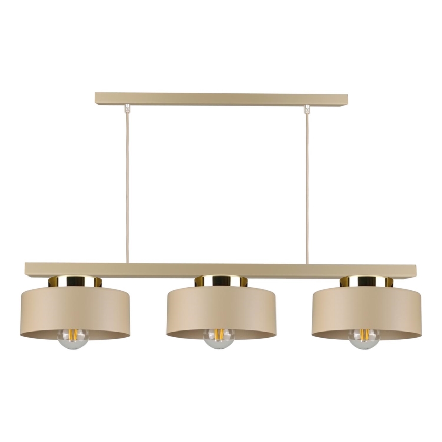 Люстра на тросе IGNIA 3xE27/60W/230V, серо-коричневая