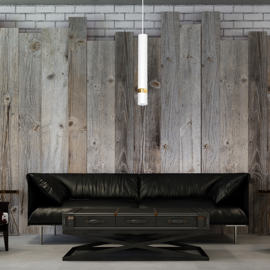 Люстра на тросе JOKER 1xGU10/25W/230V белая/золотая