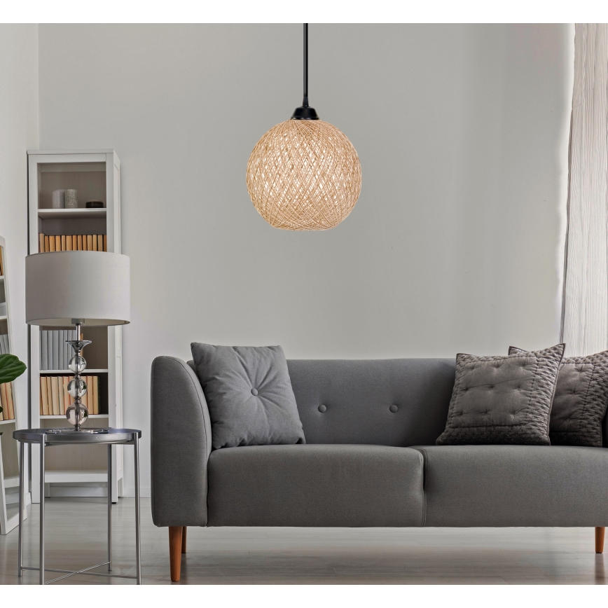 Люстра на тросе  JUTE 1xE27/60W/230V бежевая
