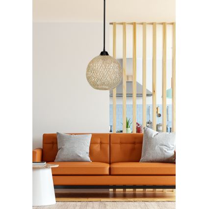 Люстра на тросе JUTE 1xE27/60W/230V бежевая