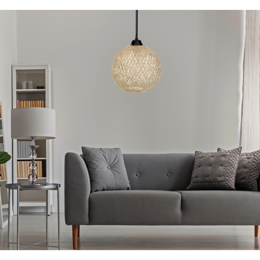 Люстра на тросе JUTE 1xE27/60W/230V бежевая