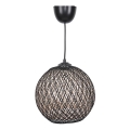 Люстра на тросе JUTE 1xE27/60W/230V черная