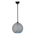 Люстра на тросе  JUTE 1xE27/60W/230V синяя