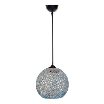 Люстра на тросе  JUTE 1xE27/60W/230V синяя