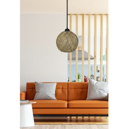 Люстра на тросе JUTE 1xE27/60W/230V желтая