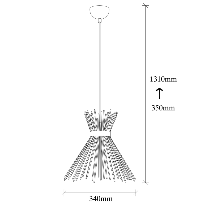 Люстра на тросе KIRPI 1xE27/40W/230V