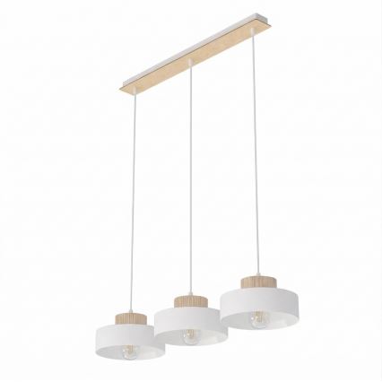 Lюстра на тросе KIVI 3xE27/15W/230V белая
