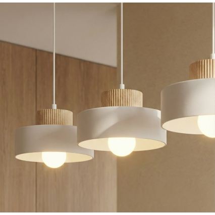 Lюстра на тросе KIVI 3xE27/15W/230V белая