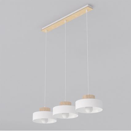 Lюстра на тросе KIVI 3xE27/15W/230V белая
