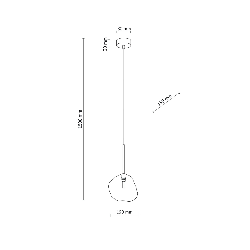 Люстра на тросе LAVA 1xG9/8W/230V бронзовая/дымчато-бежeвая