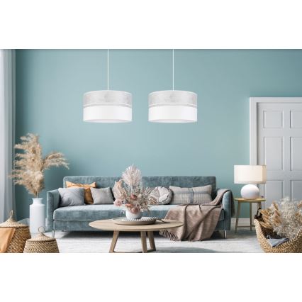 Люстра на тросе LIMA 1xE27/60W/230V белая