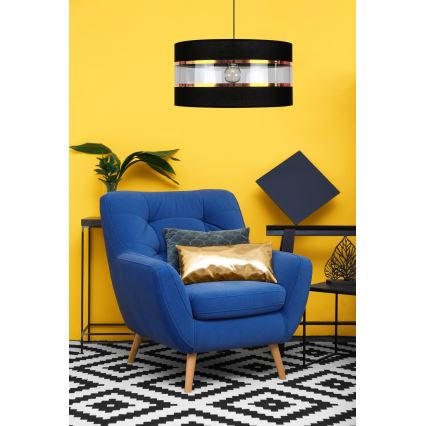 Люстра на тросе LIND 1xE27/60W/230V черная