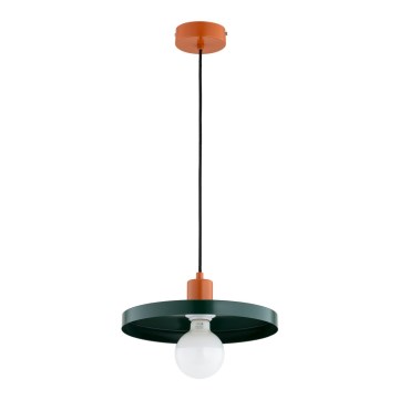 Люстра на тросе LITO 1xE27/15W/230V зелёная/медная