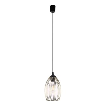 Люстра на тросе LIZA 1xE27/15W/230V черный/золотой