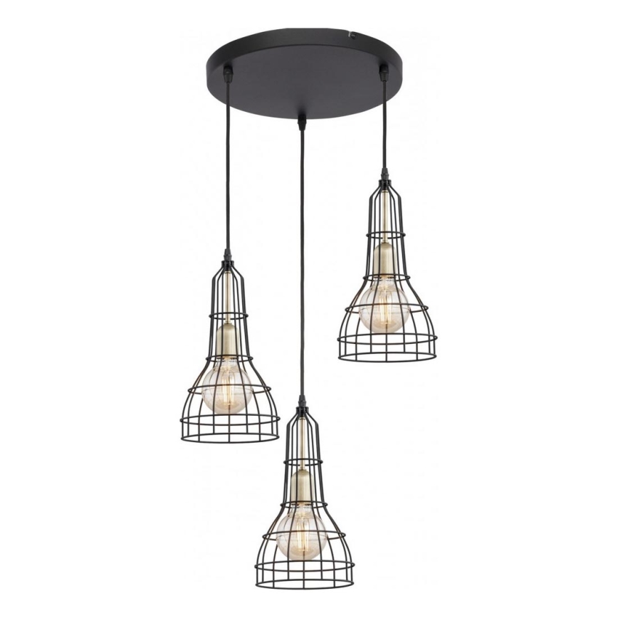 Люстра на тросе LONG 3xE27/60W/230V