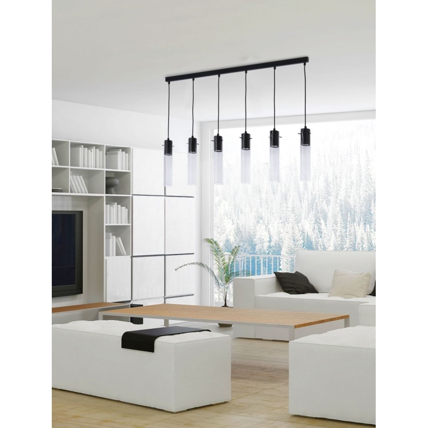 Люстра на тросе LOOK GRAPHITE 6xGU10/10W/230V