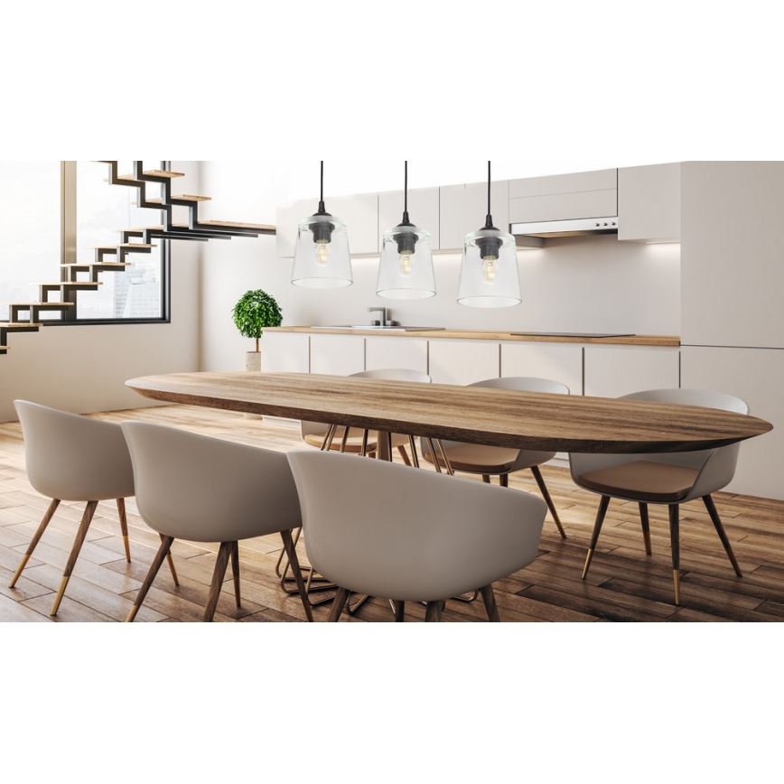 Люстра на тросе LUCEA 3xE27/15W/230V