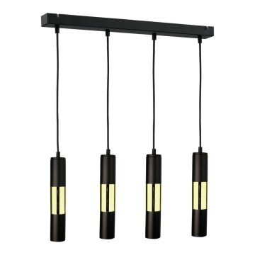 Люстра на тросе  MAGNUMA 4xGU10/50W/230V черная/золотая